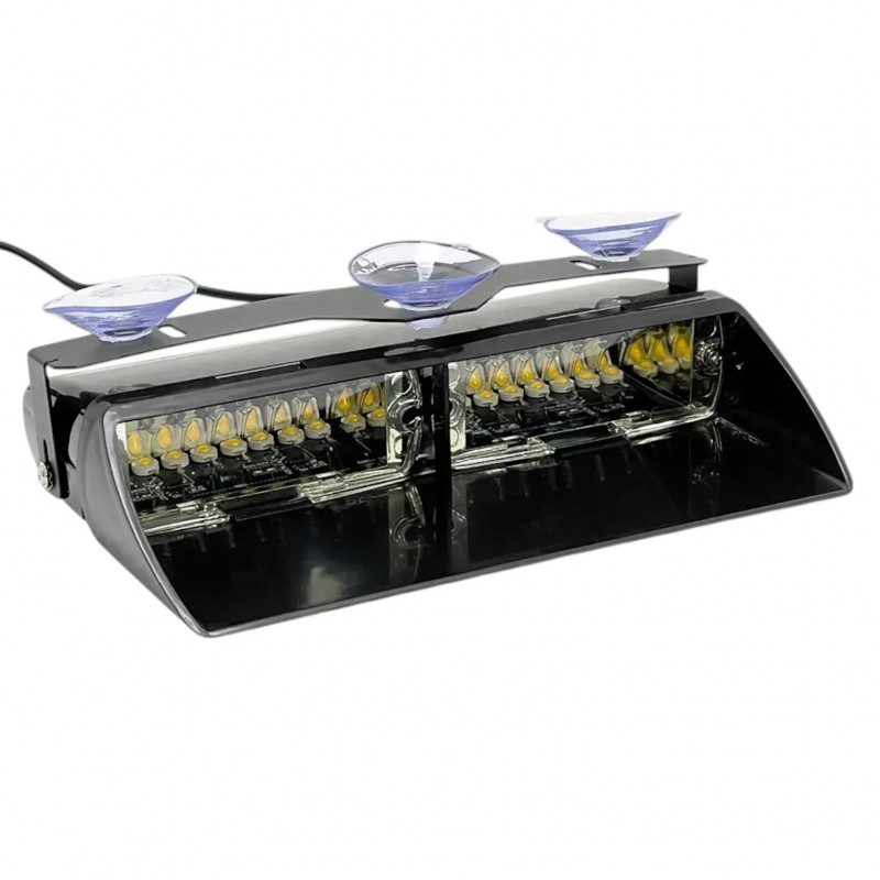 Стробоскоп на лобовое стекло S2 Yellow 12V 25х4х13 см