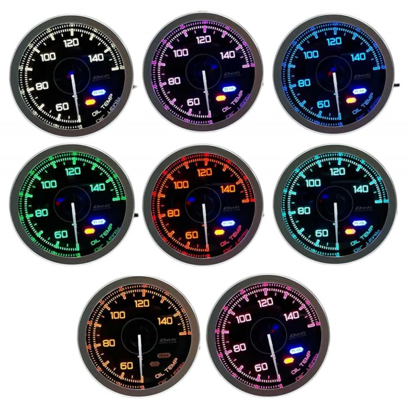 Температура масла Defi Premium DF15201 7 colors 60 мм