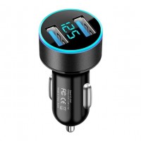 Автомобільний зарядний пристрій Leader з 2 USB і підсвічуванням 5V 3.1A 12-24V