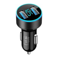 Автомобильное зарядное устройство Leader с 2 USB и подсветкой 5V 3.1A 12-24V