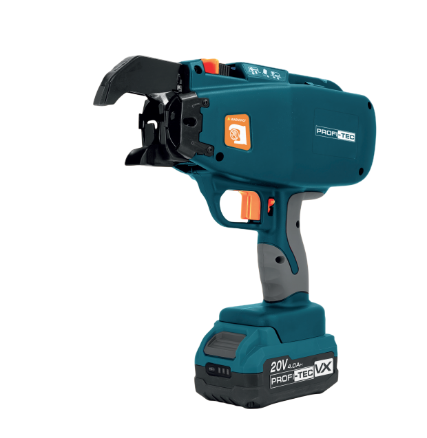 Акумуляторний пістолет для в’язання арматури PROFI-TEC PPTR0840 MaxGrip (2×PT2040VX(4.0 Аг), зарядний пристрій, кейс
