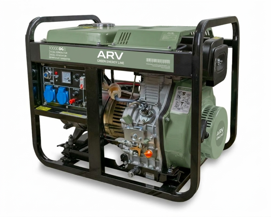 Дизельний генератор 8 кВт ARV 10000 DG 1 (відкритого типу)