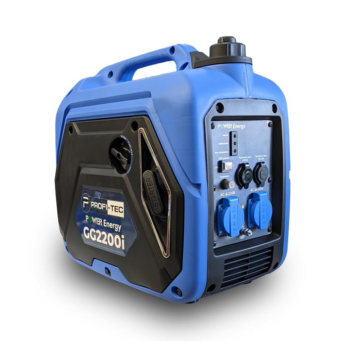 Інверторний бензиновий генератор PROFI-TEC GG2200i (2200 Вт)