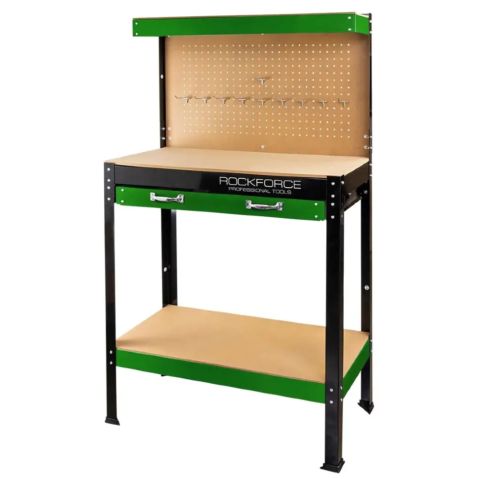 Верстат слюсарний металевий (800х400х1400мм) Rockforce RF-WT00301
