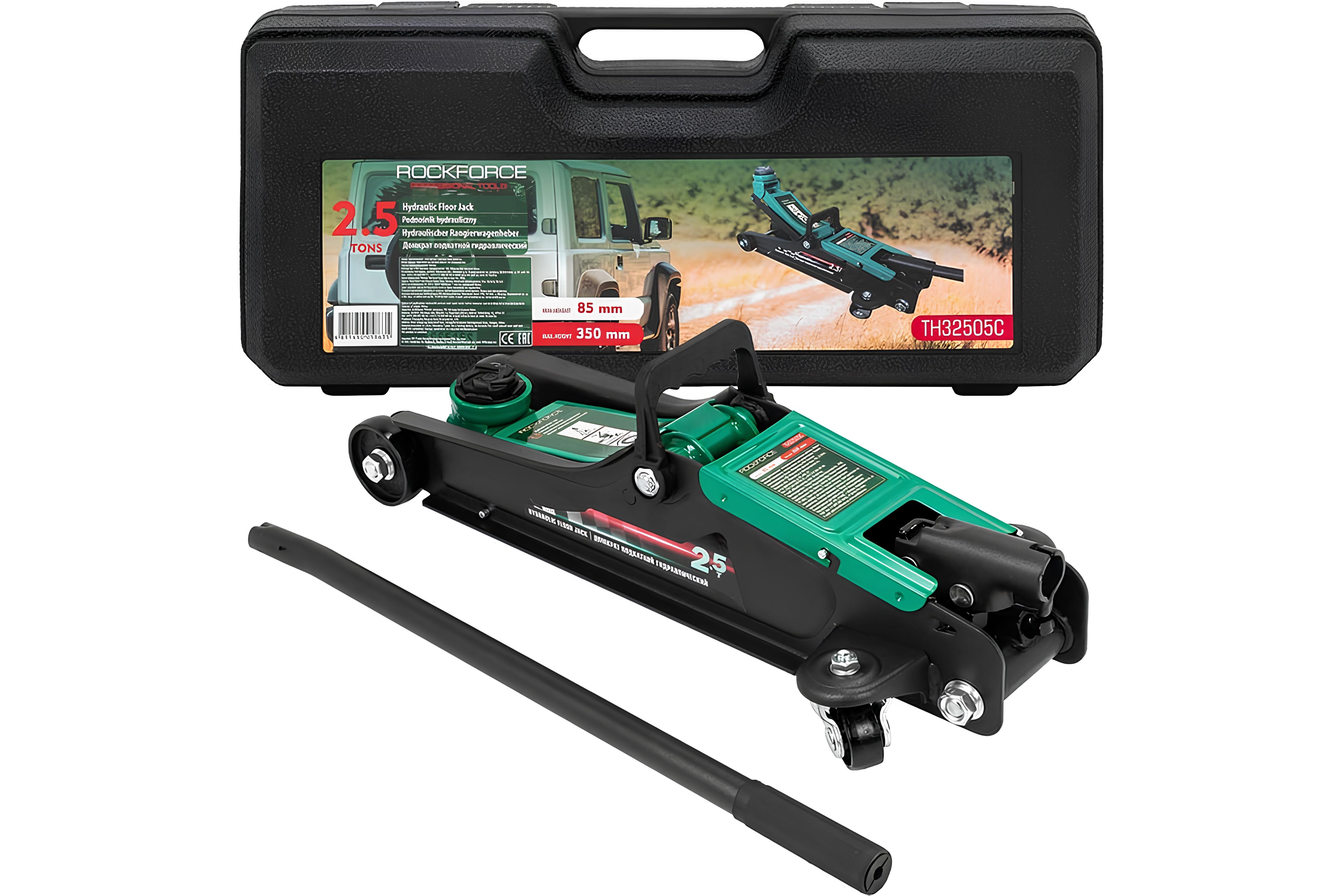 Домкрат підкатний 2.5 т (85-350мм) Rockforce RF-TH32505C