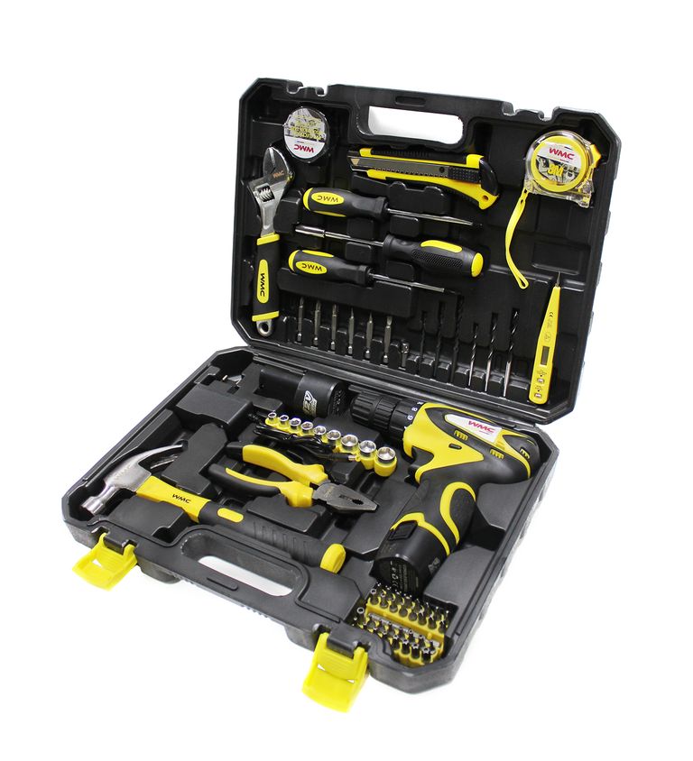 Набір інструментів з шуруповертом 68пр.1/4'' (6гр) (5-13мм) WMC TOOLS 2068