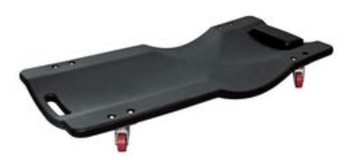 Лежак ремонтний пластиковий підкатний на 4-х колесах (400х920мм) ROCKFORCE RF-TRH6803