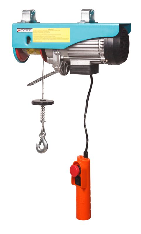 Таль підвісна 250/500 кг (220V, 1000W, висота підйому -: 250КГ - 12М, 500КГ - 6М) Forsage F-TRH1005