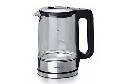 Електрочайник EK-02PWG 1.8л, 1850-2200Вт, корпус пластик, біло-сірий Metec