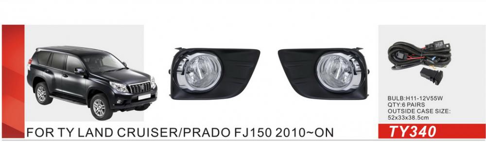 Фари дод. модель Toyota Prado FJ150 2010-13/TY-340/H11-12V55W/ел.проводка