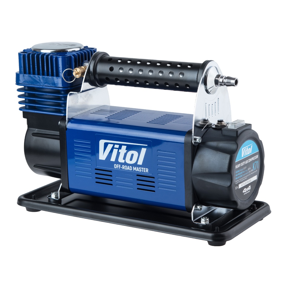 Компресор quot;ViTOL quot; K-71 quot;OFF ROAD MASTER quot; 150psi/50Amp /160л/шланг 7,5м/клеми