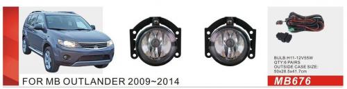 Фари дод. модель Mitsubishi Outlander XL 2009-14/Triton/L200 2015-/MB-676/H11-12V55W/ел.проводка