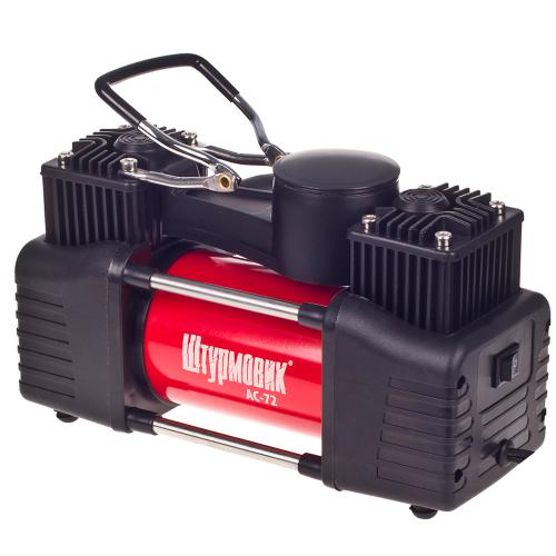 Компресор  quot;Штурмовик quot; AC-72 150psi/25Amp /90л/2 циліндра /шланг 5,0м/клеми