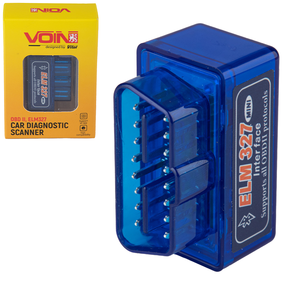 Діагностичний сканер автомобільний VOIN ELM-32721, OBD II, ELM327, v2.1