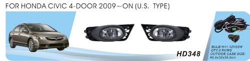 Фари дод. модель Honda Civic/2009-11/4-door/HD-348W/U.S TYPE/H11-12V55W/ел.проводка (HD-348)