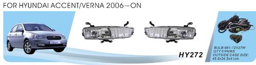 Фари дод. модель Hyundai Accent/Verna 2006-10/HY-272W/881-12V27W/ел.проводка (HY-272W)